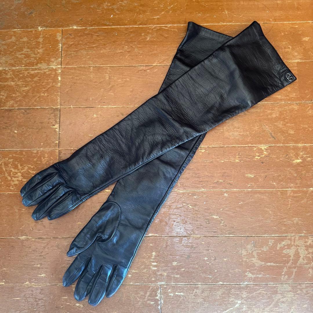 ValentinoGaravaniヴァレンティノレザーロンググローブ7