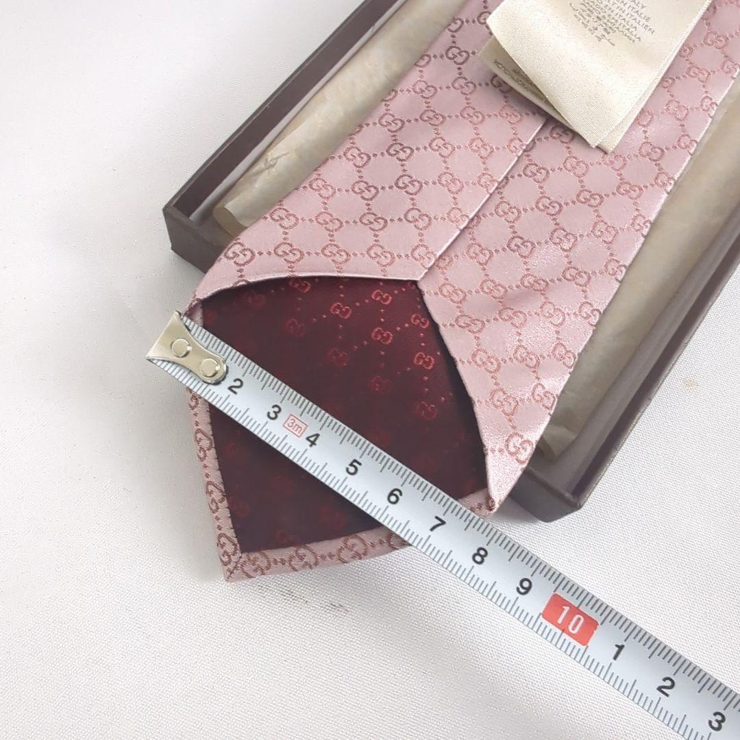 【美品】GUCCI グッチ GG柄 総柄 ロゴ ネクタイ