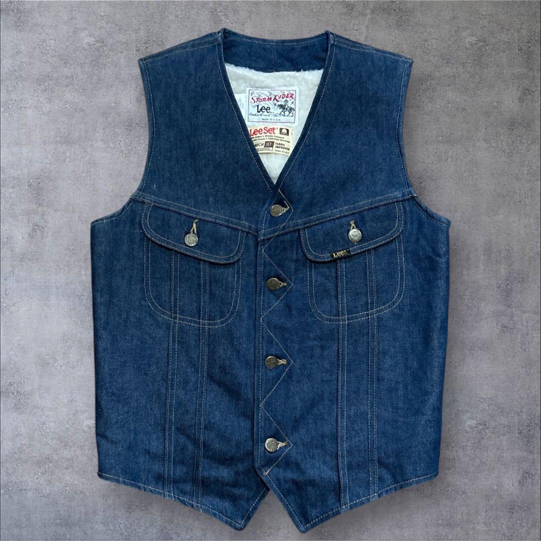 マッコリさん　80s USA製 Lee ストームライダー デニムベスト　メンズ