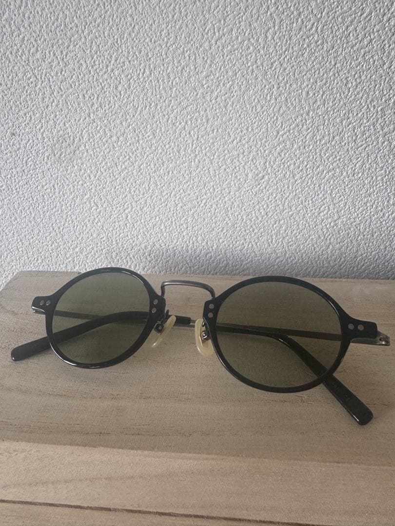 金子眼鏡クラシックラウンドメタルサングラス