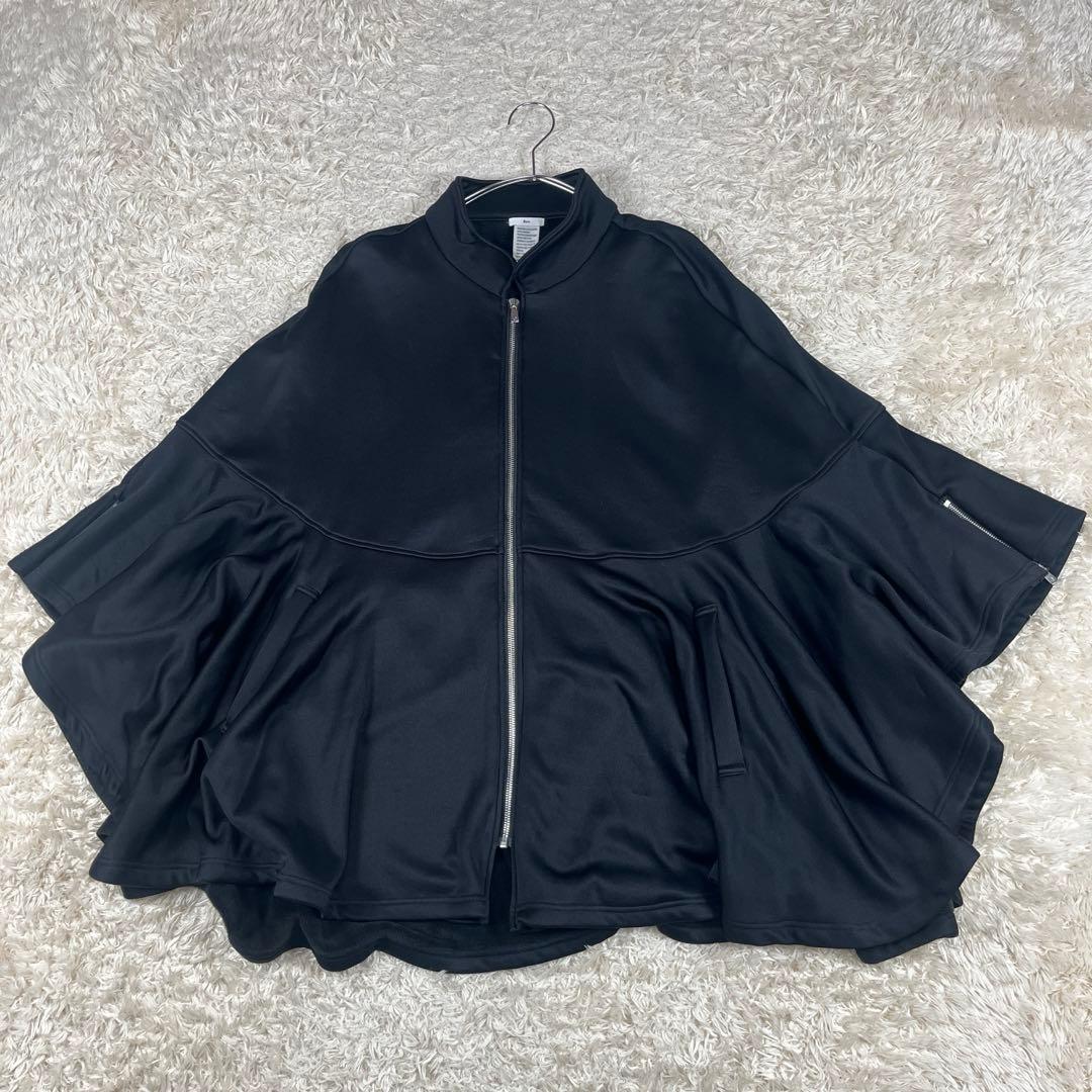 sov. ソブ AKKOコラボ 裏起毛 ポンチョ コート ブラック FREE