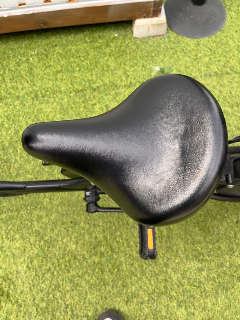 <コメント必須> チャイルドシート付きシティサイクル ブラック　3人乗り　非電動