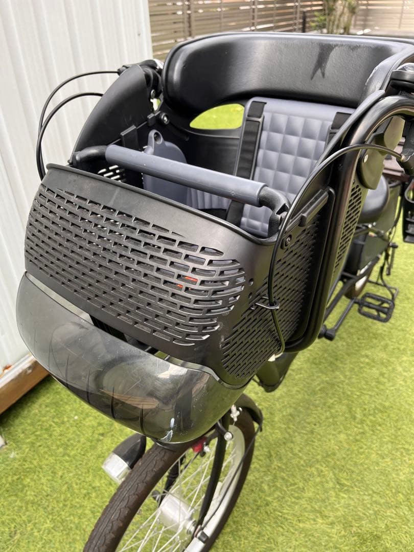 <コメント必須> チャイルドシート付きシティサイクル ブラック　3人乗り　非電動