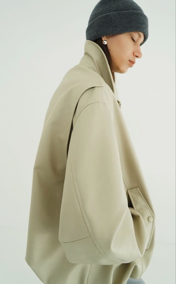 新品タグ付きCLANE フェイクレザーブルゾン01