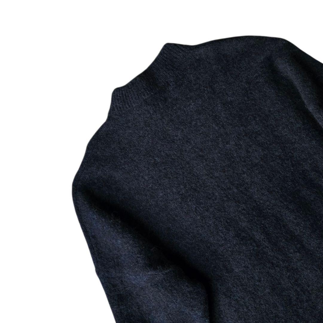 SACRA サクラ　ファインアルパカロングワンピース マキシ丈　ゆったり　紺