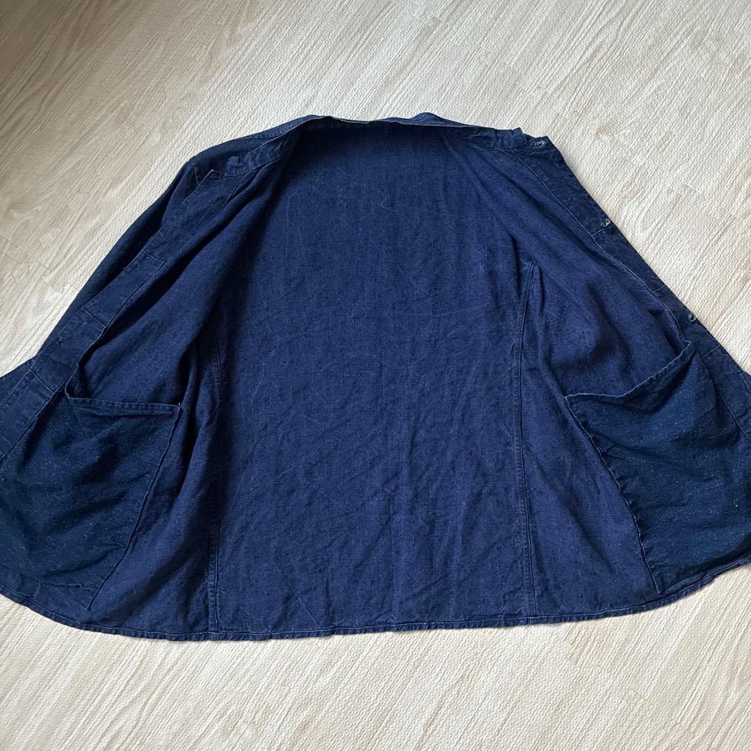 k*m様 30s-40s インディゴリネンジャケット　炭鉱夫　フレンチ