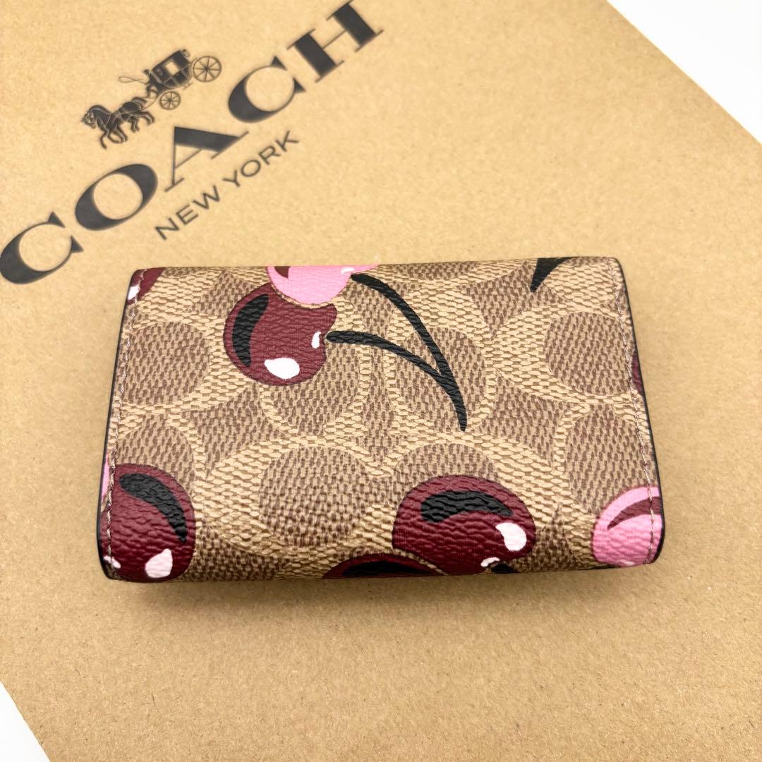 【COACH☆新品】☆ファイブ リング キー ケース☆シグネチャー キャンパス☆