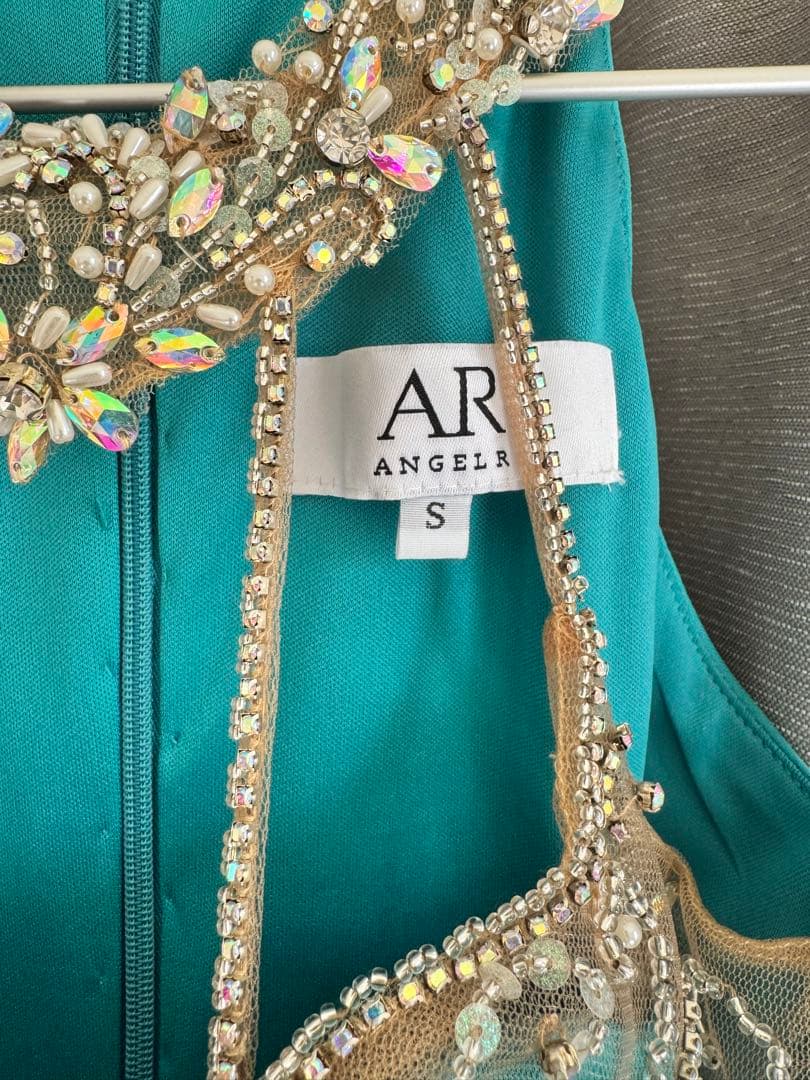 【Angel R 】キャバドレス ブルー ビジュー ミニドレス