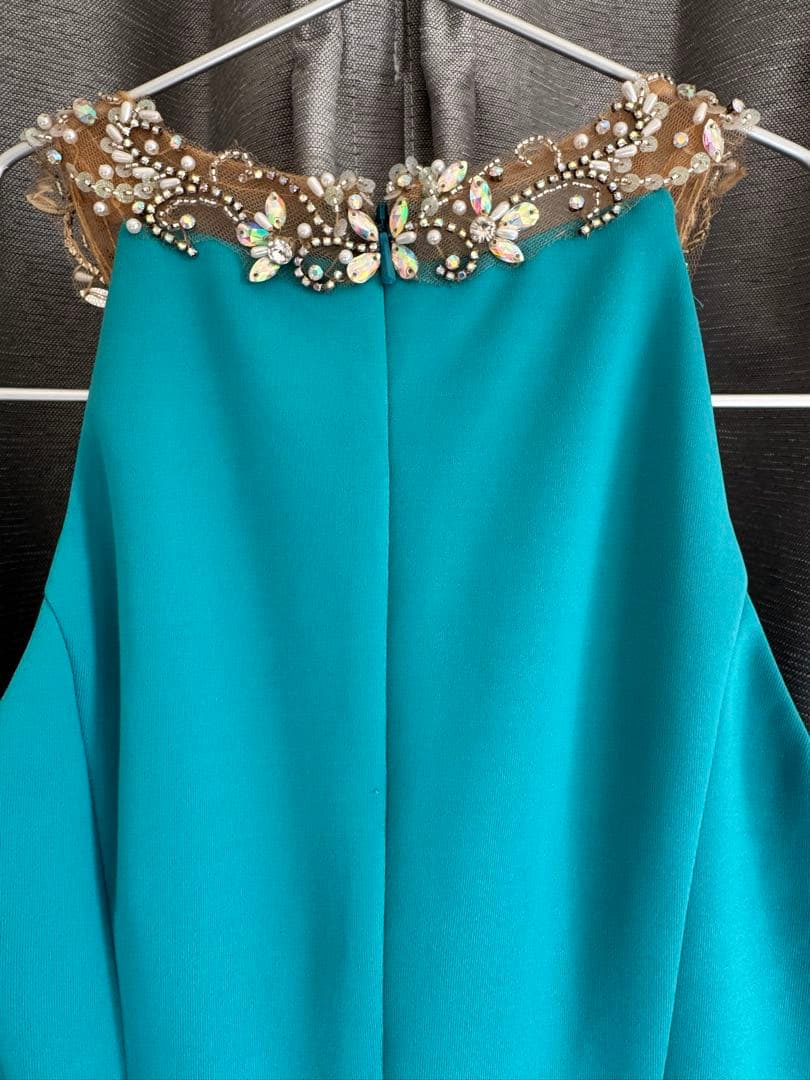 【Angel R 】キャバドレス ブルー ビジュー ミニドレス