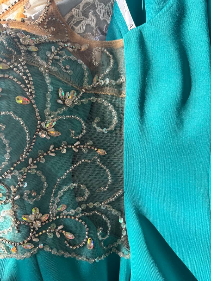 【Angel R 】キャバドレス ブルー ビジュー ミニドレス