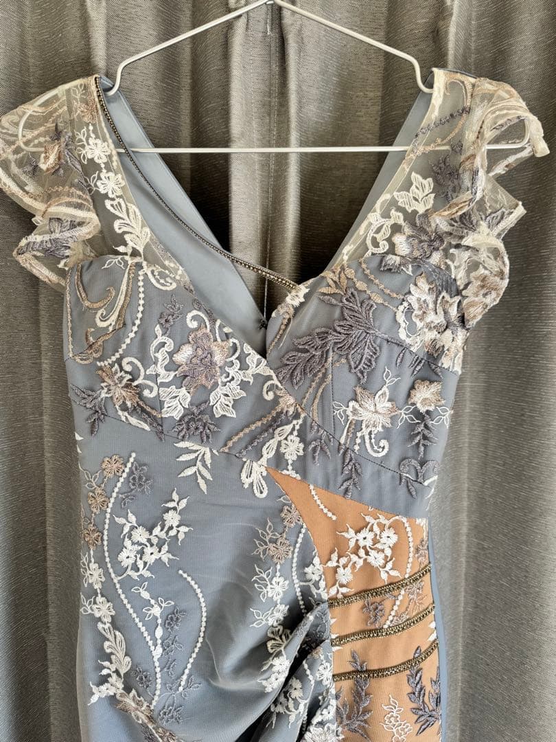 【Angel R 】キャバドレス ブルー ビジュー ミニドレス