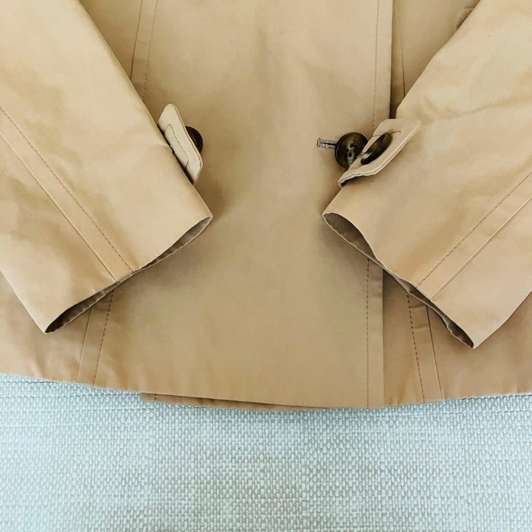 【美品】バーバリーロンドン トレンチコート ショート ファー ノバチェック 40