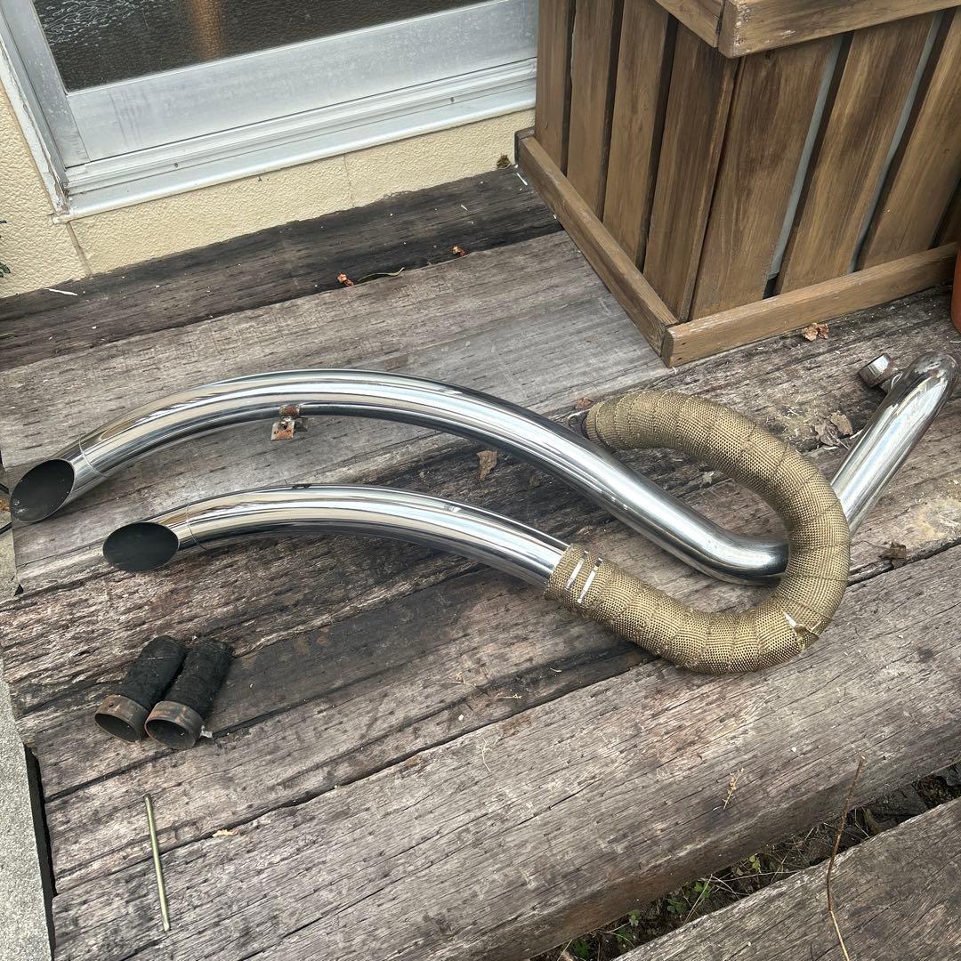 ドラッグスター400 アメリカンドラッガーズ製 ストレッチパイプマフラー