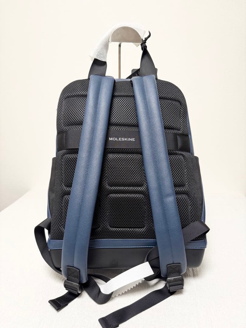 未使用品 モレスキン バックパック ビジネスリュック ブルー A4 レザー