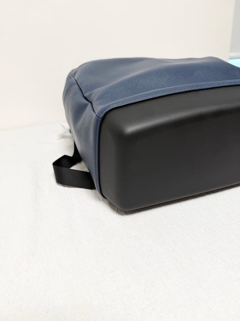 未使用品 モレスキン バックパック ビジネスリュック ブルー A4 レザー