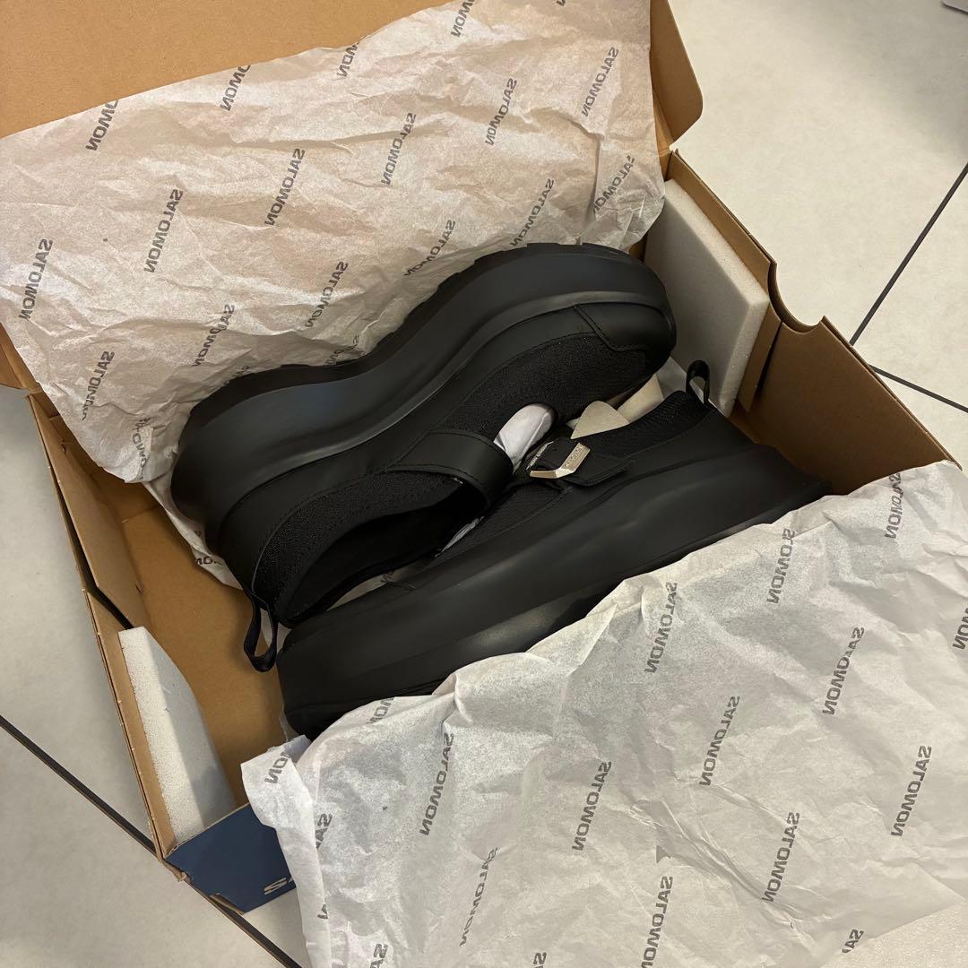 SALOMON COMME des GARCONS ブラック スニーカー24cm