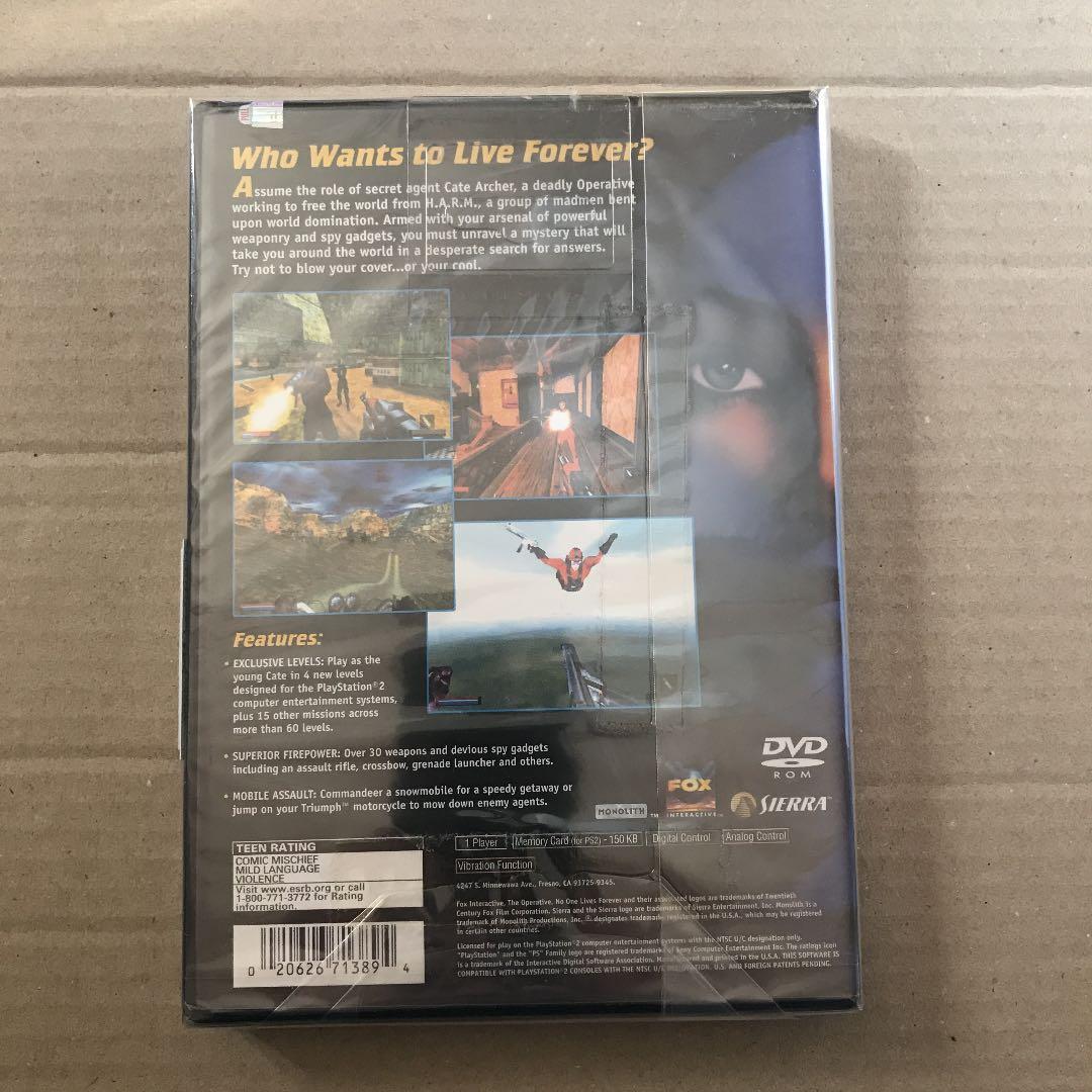 No One Lives Forever. 北米版　PlayStation2