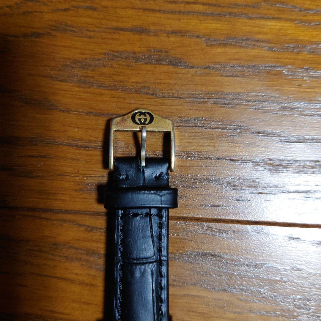 【美品・新品ベルト】GUCCI 3000M ブラックレザーアナログ メンズ時計