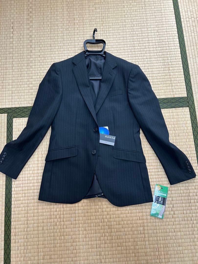 【新品未使用】スリーピース スーツ Y5ウール混素材 秋冬 2ツボタン スリム