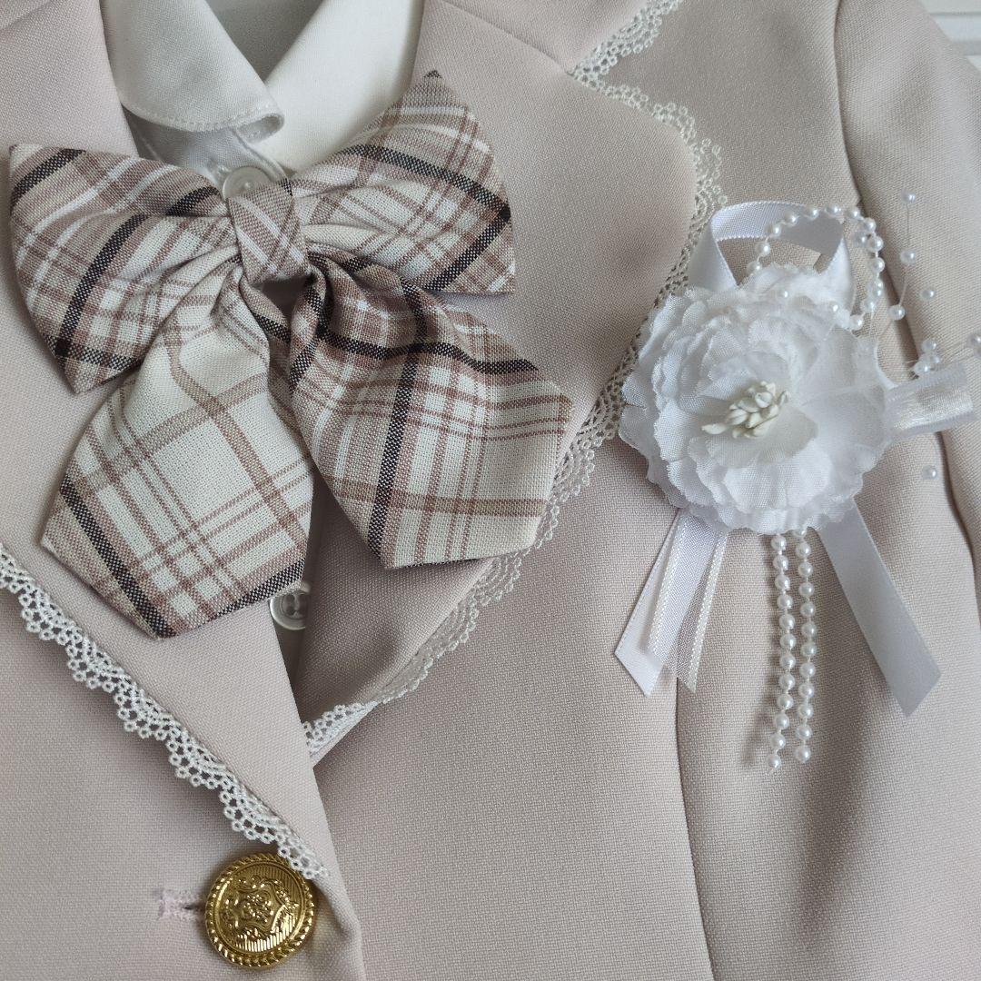 【新品】ハートポケットジャケット三点スーツ キッズ 女の子 フォーマル