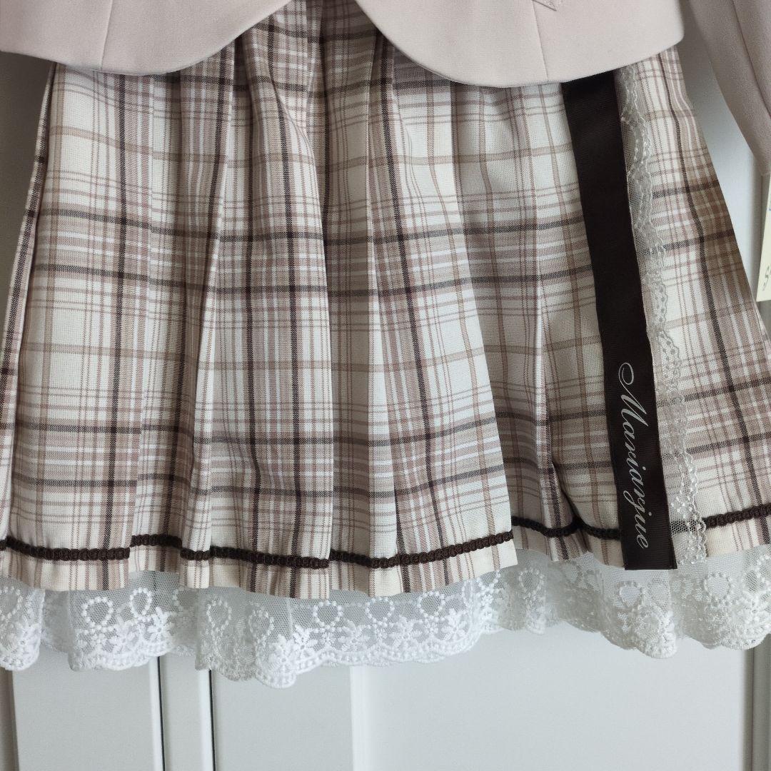 【新品】ハートポケットジャケット三点スーツ キッズ 女の子 フォーマル