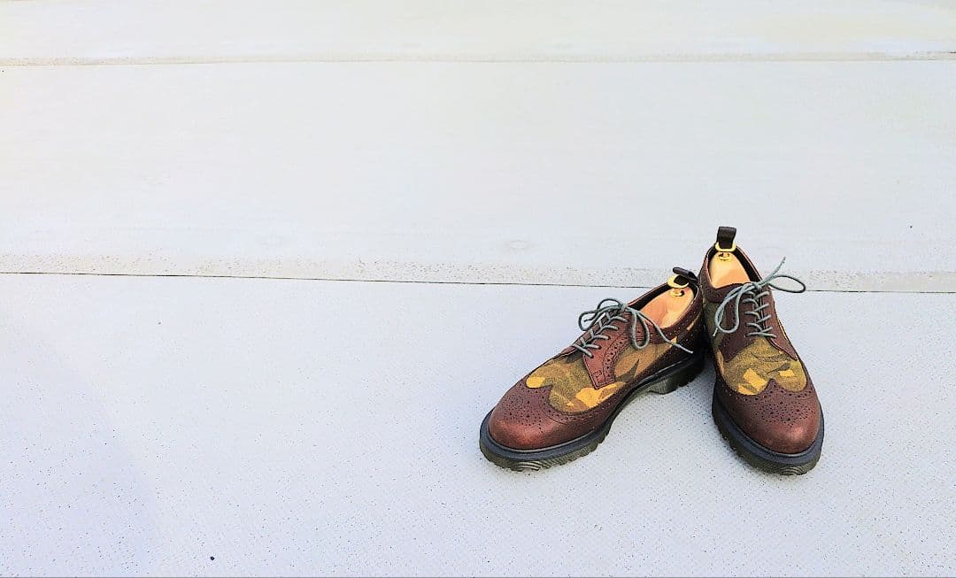 ●Dr.Martens ウィングチップ❴迷彩❵UK8