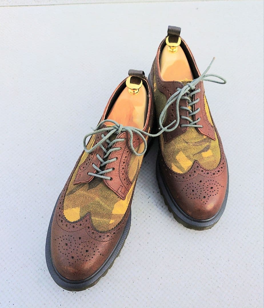 ●Dr.Martens ウィングチップ❴迷彩❵UK8