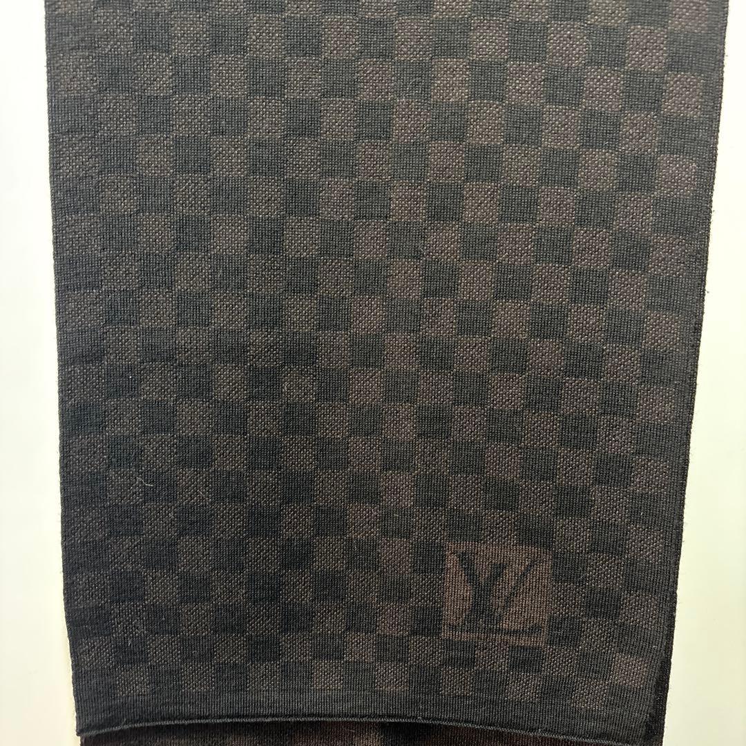 ルイ・ヴィトン マフラー LVロゴ ダミエ柄 　401910