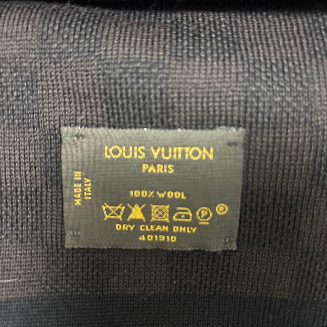 ルイ・ヴィトン マフラー LVロゴ ダミエ柄 　401910