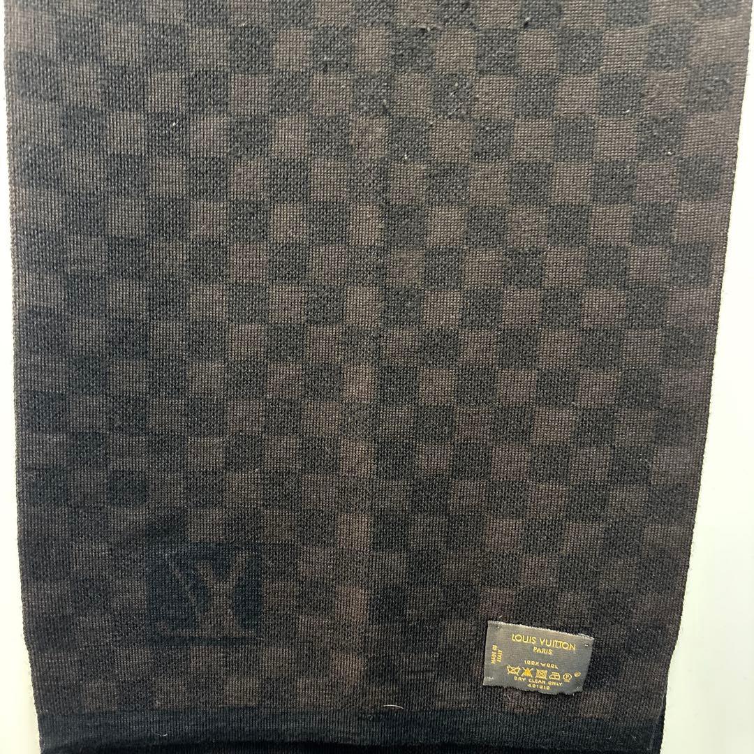 ルイ・ヴィトン マフラー LVロゴ ダミエ柄 　401910