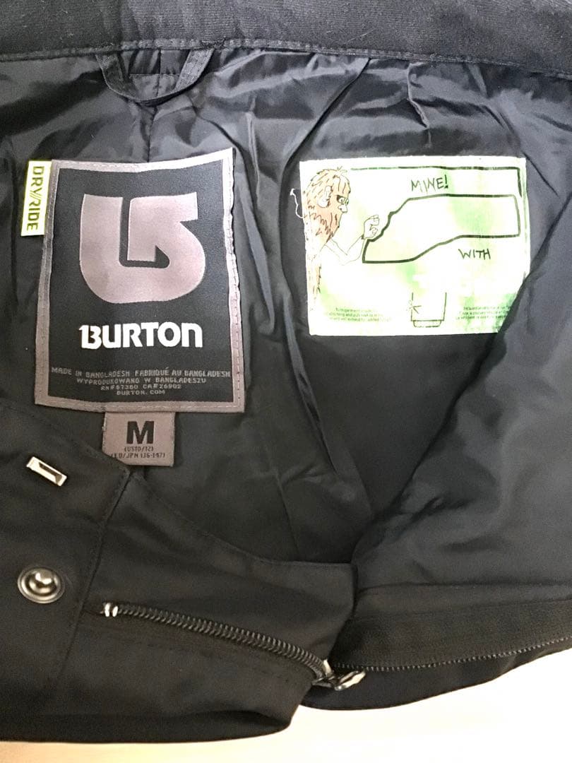 【BURTON バートン】ジュニア Mサイズ スノーボードパンツ ブラック#