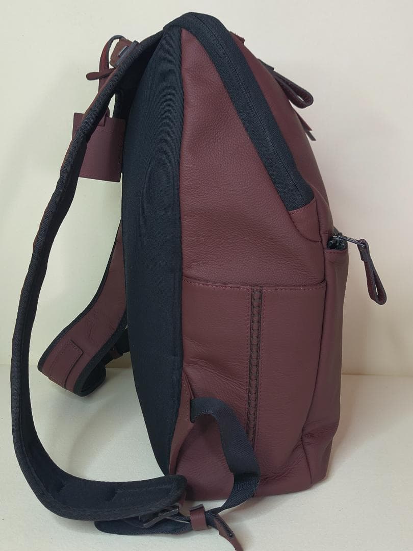 FUJITAKA 本革 バックパック ボルドー