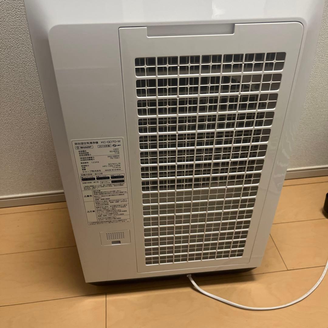 SHARP 除加湿空気清浄機 KC-GD70-W