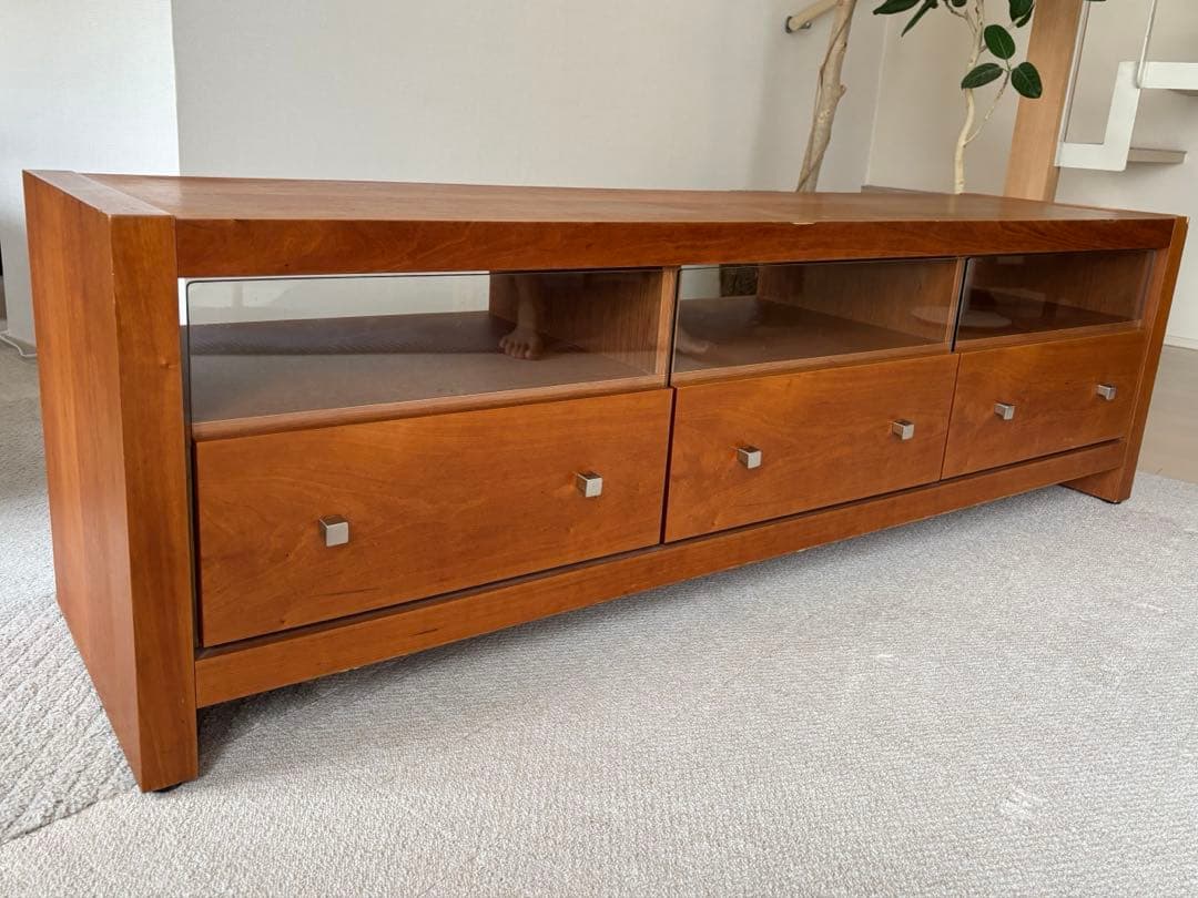 カワジュン　テレビボード　チェリー材