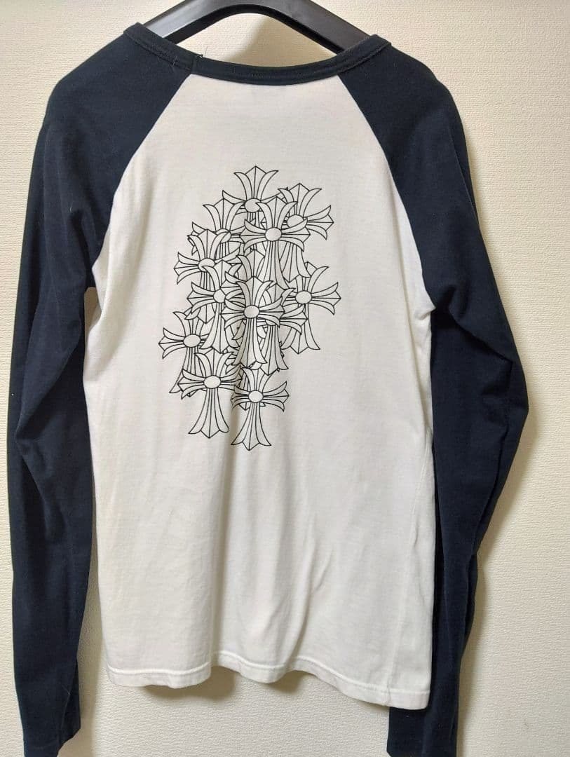 Chrome Hearts 長袖Tシャツ ホワイト/ブラック
