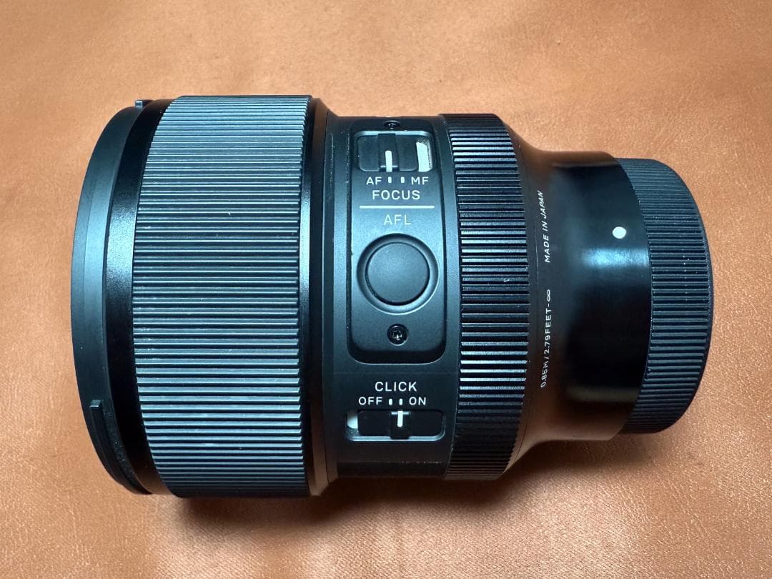 SIGMA 85mm F1.4 DC DN レンズ E mount
