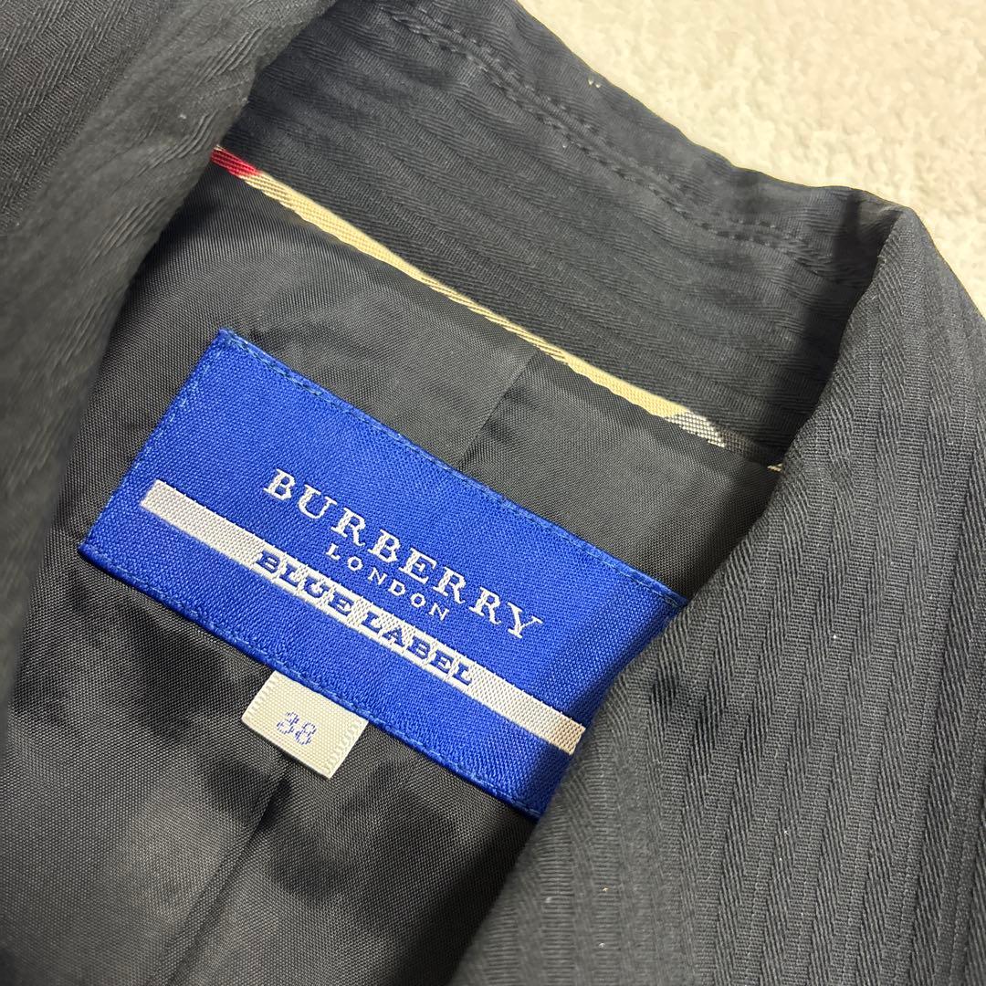 バーバリーブルーレーベル　ダブル　ショート　トレンチコート　38