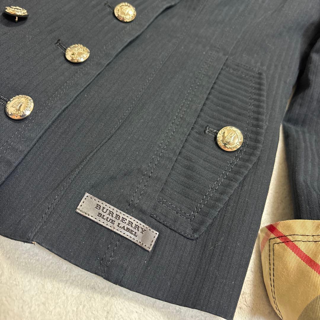 バーバリーブルーレーベル　ダブル　ショート　トレンチコート　38