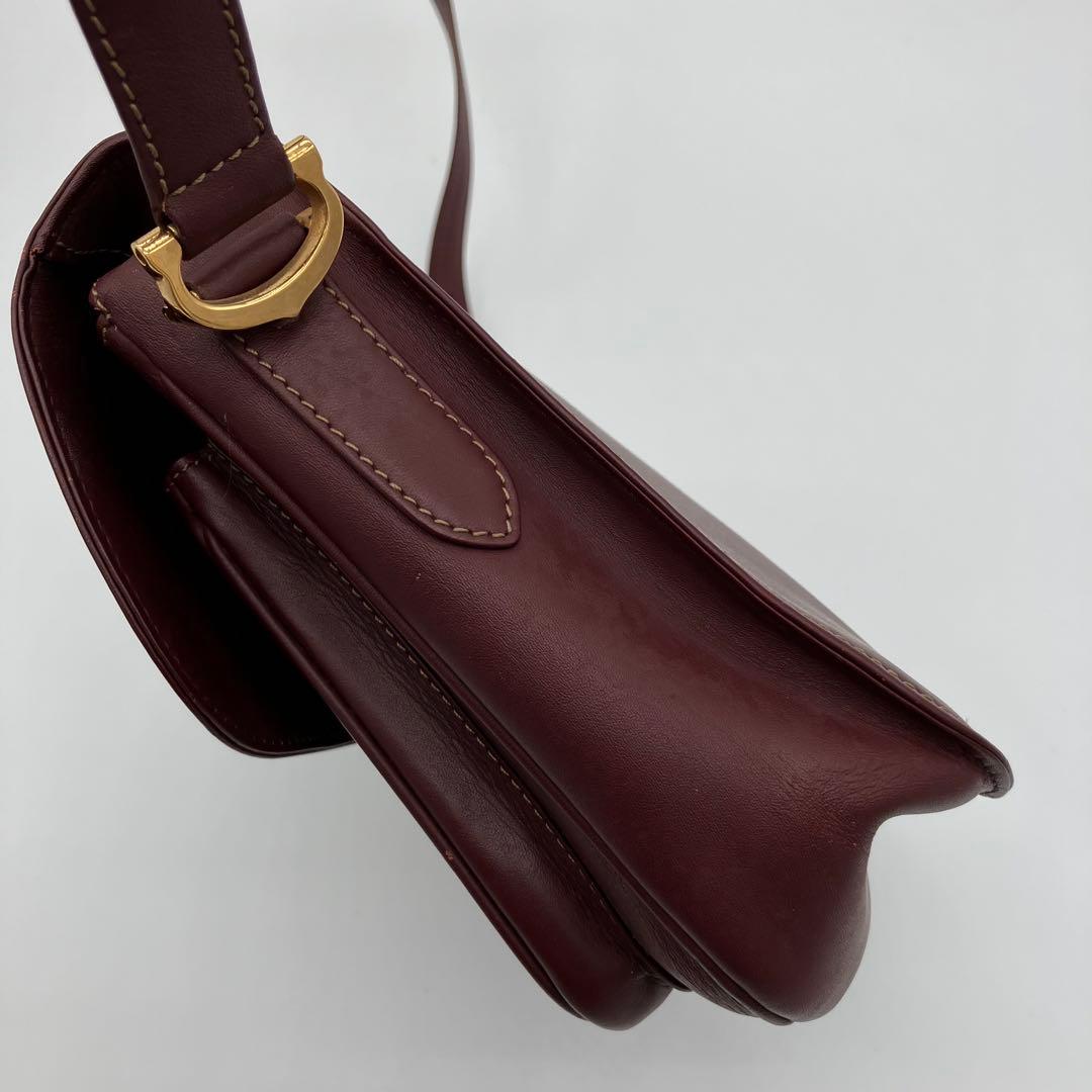 希少✨美品✨カルティエ ショルダーバッグ マスト Cホック フラップ 斜め掛け