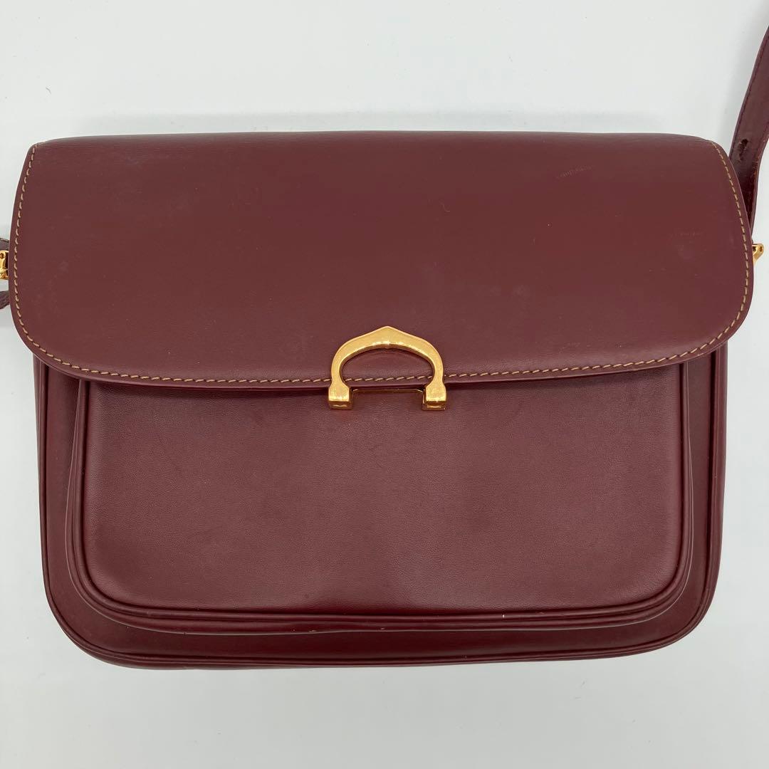 希少✨美品✨カルティエ ショルダーバッグ マスト Cホック フラップ 斜め掛け