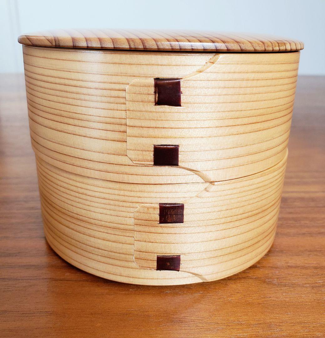 【新品未使用】秋田杉　曲げわっぱ　弁当箱