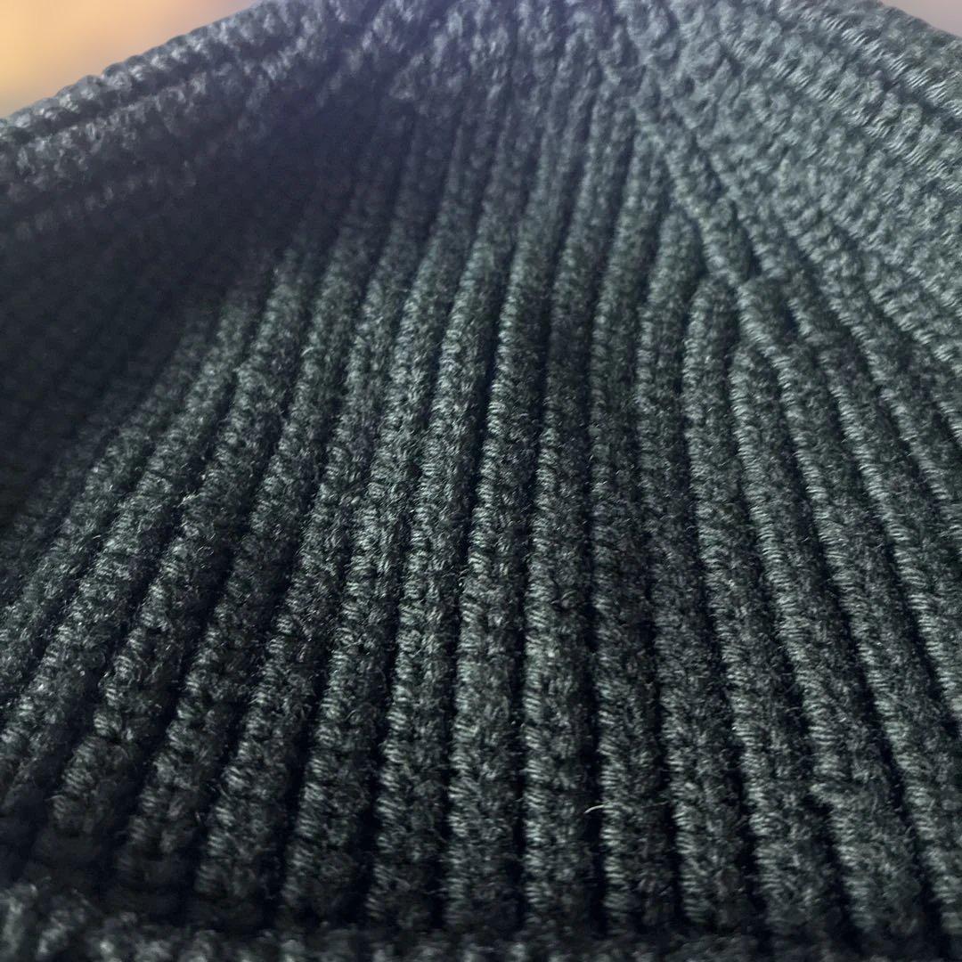 LOUIS VUITTON ルイヴィトン ニット帽 ビーニー ブラック　黒　L