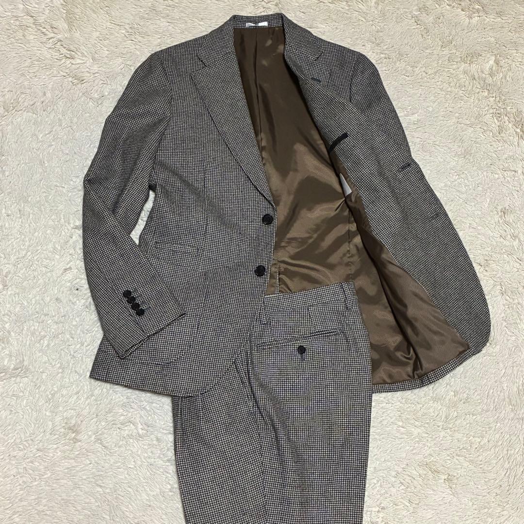 SUIT SELECT アルフレッドブラウン 千鳥 セットアップ スーツ