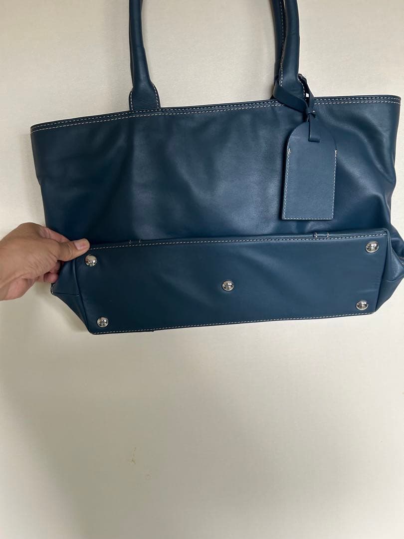 MORAL CODE ネイビー トートバッグ