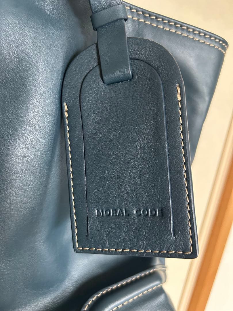 MORAL CODE ネイビー トートバッグ