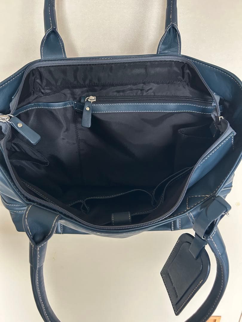 MORAL CODE ネイビー トートバッグ