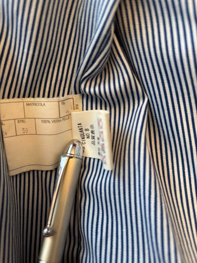 YRT CINQUANTA レザーテーラードジャケット ブラック