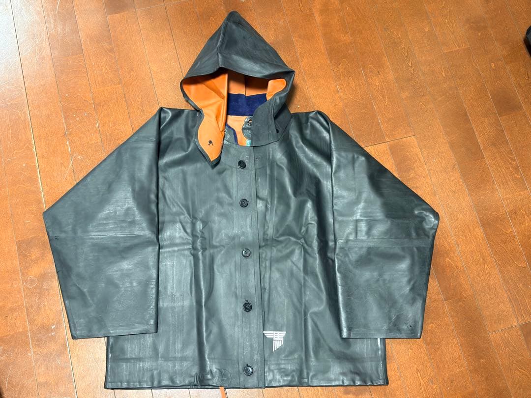 ミツウマ 水産合羽 ゴム製 3号