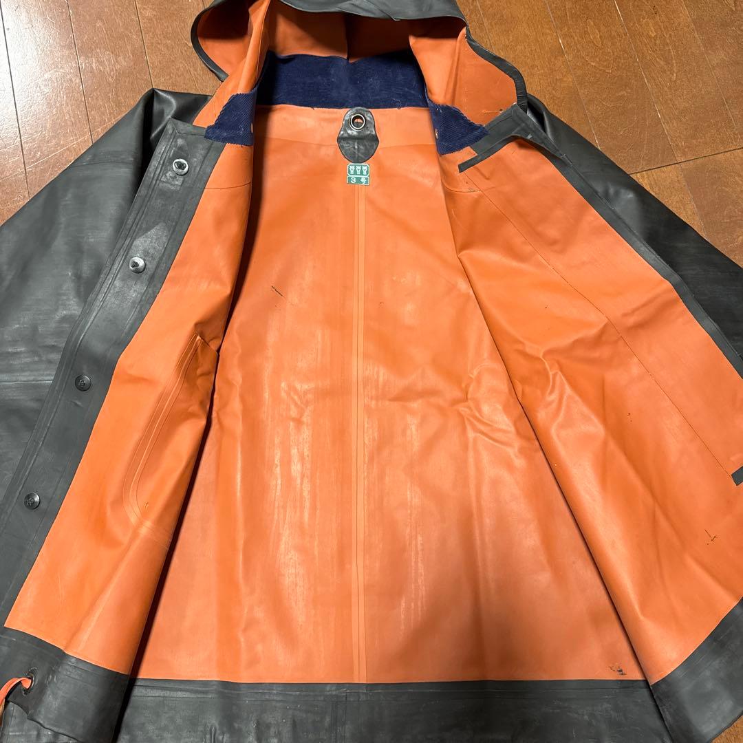 ミツウマ 水産合羽 ゴム製 3号