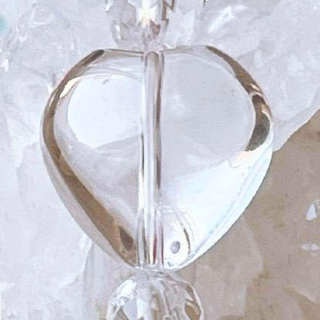 ラリマー 大玉18.3mm＆六芒星・ハート水晶キラキラ✧*。天然石ブレスレット